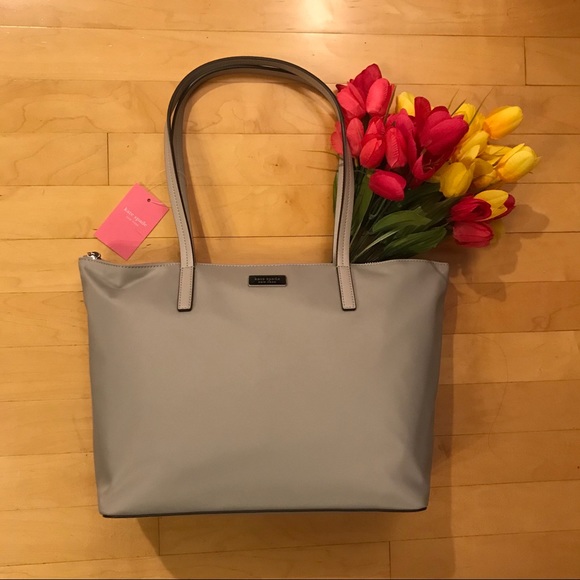 kate spade Handbags - Kate Spade Hayden Zipper Tote Bag Purse Neutral